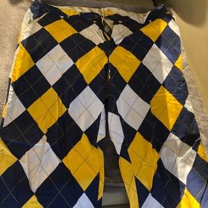 Loudmouth Blue and Yellow Golf Pants